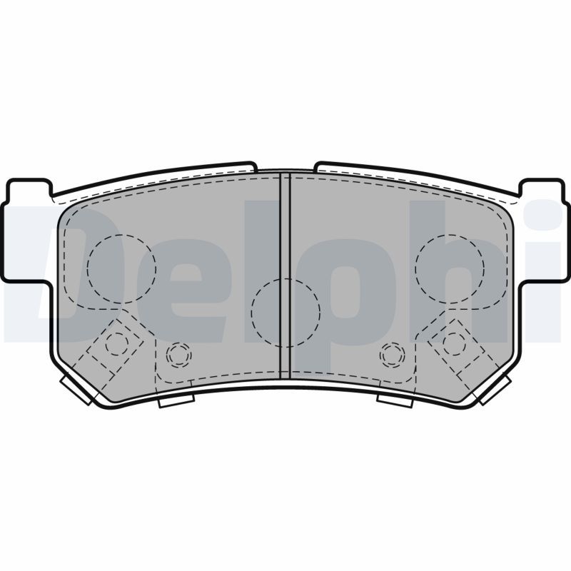 DELPHI LP2127 Brake Pad Set, disc brake