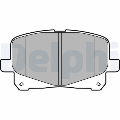 Brake Pad Set, disc brake DELPHI LP2129