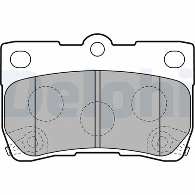 Brake Pad Set, disc brake DELPHI LP2130