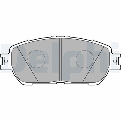 Brake Pad Set, disc brake DELPHI LP2132