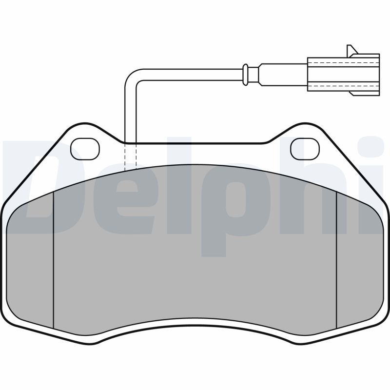 DELPHI LP2136 Brake Pad Set, disc brake