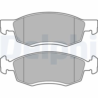 Brake Pad Set, disc brake DELPHI LP2137