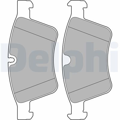 Brake Pad Set, disc brake DELPHI LP2139