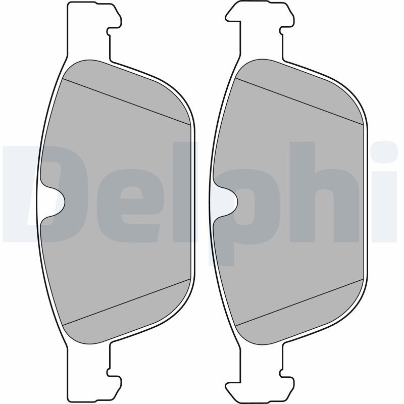 DELPHI LP2140 Brake Pad Set, disc brake