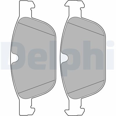 Brake Pad Set, disc brake DELPHI LP2140