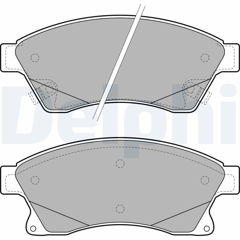 DELPHI LP2142 Brake Pad Set, disc brake
