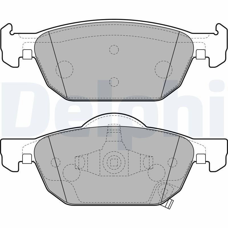 DELPHI LP2144 Brake Pad Set, disc brake