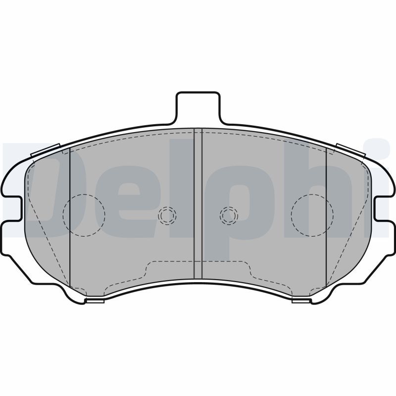 DELPHI LP2150 Brake Pad Set, disc brake