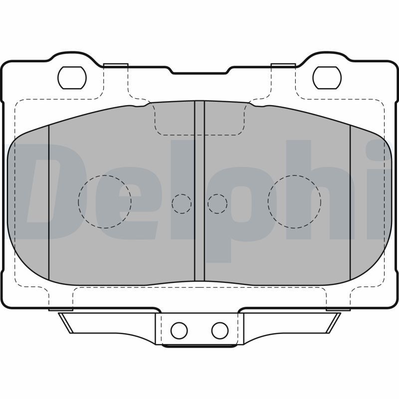 DELPHI LP2155 Brake Pad Set, disc brake
