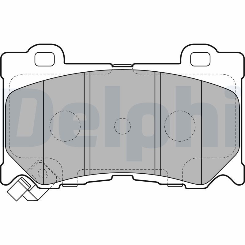 DELPHI LP2156 Brake Pad Set, disc brake