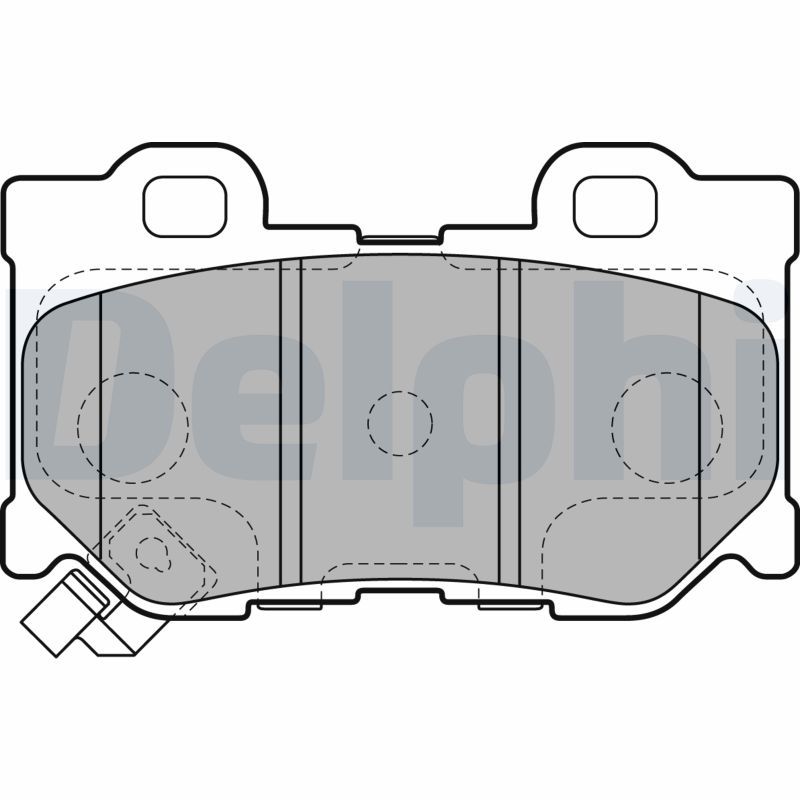 DELPHI LP2157 Brake Pad Set, disc brake