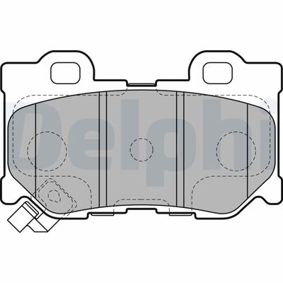 Brake Pad Set, disc brake DELPHI LP2157