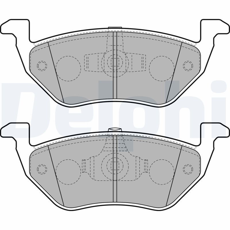 DELPHI LP2158 Brake Pad Set, disc brake