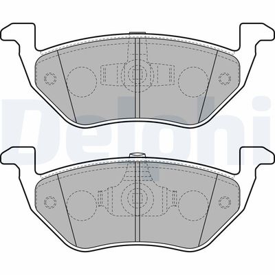 Brake Pad Set, disc brake DELPHI LP2158