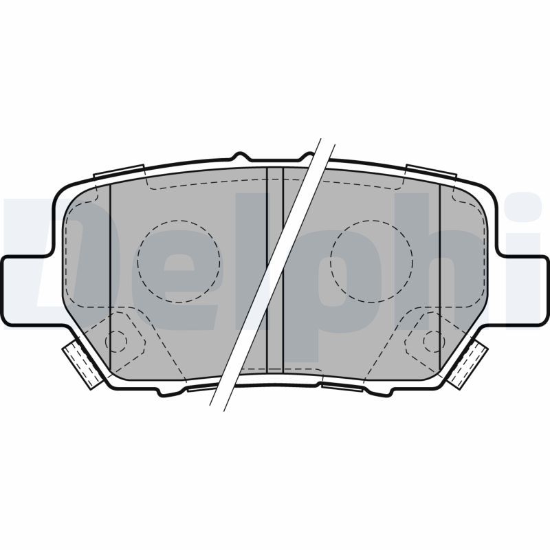 DELPHI LP2160 Brake Pad Set, disc brake