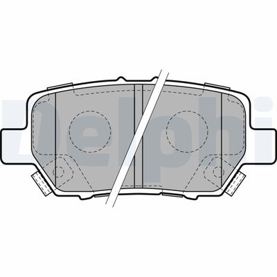 Brake Pad Set, disc brake DELPHI LP2160
