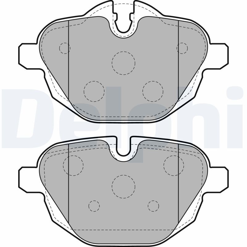 DELPHI LP2162 Brake Pad Set, disc brake