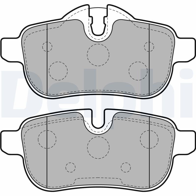 DELPHI LP2163 Brake Pad Set, disc brake