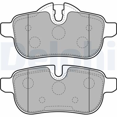 Brake Pad Set, disc brake DELPHI LP2163
