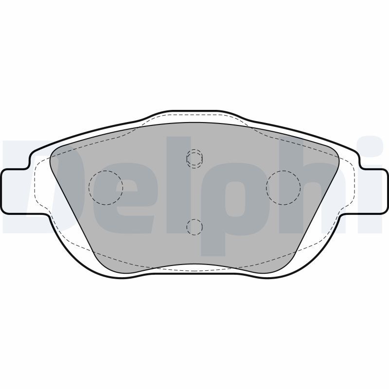 DELPHI LP2164 Brake Pad Set, disc brake