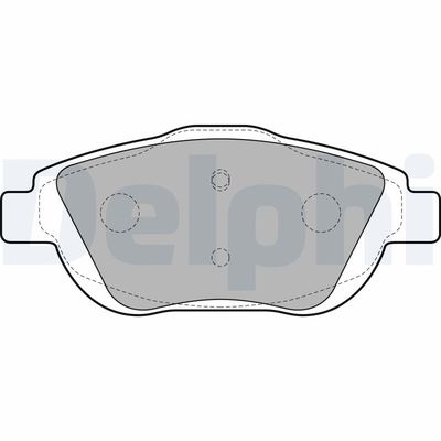 Brake Pad Set, disc brake DELPHI LP2164