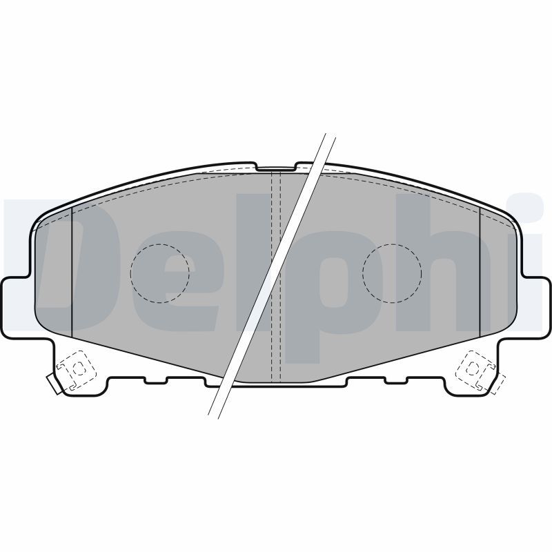 DELPHI LP2166 Brake Pad Set, disc brake