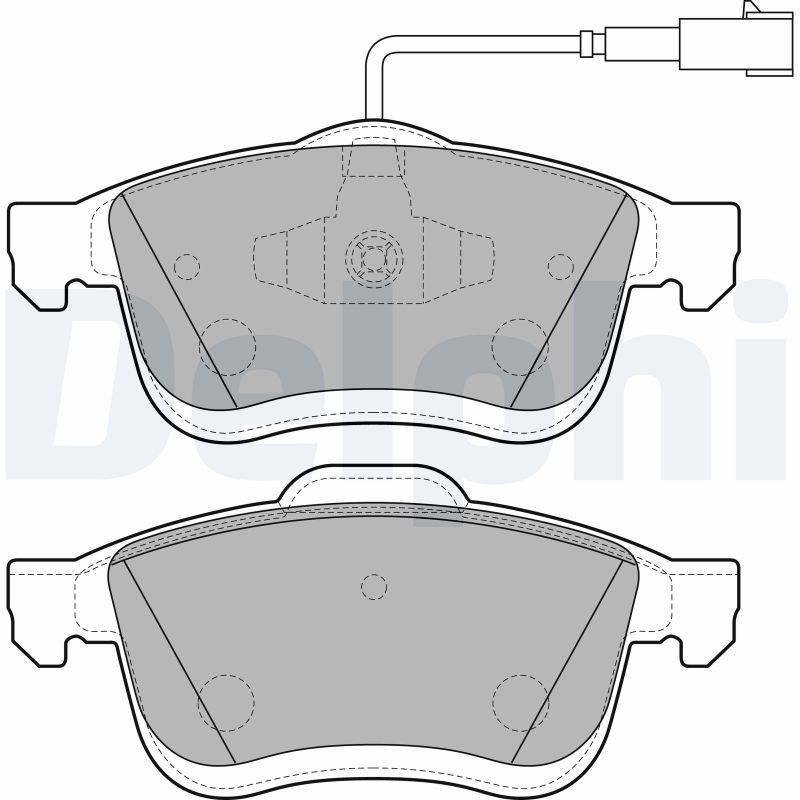 DELPHI LP2168 Brake Pad Set, disc brake