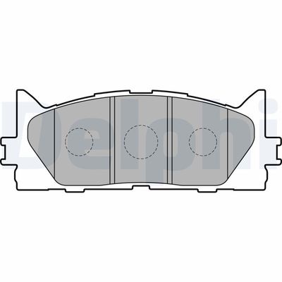 Brake Pad Set, disc brake DELPHI LP2169