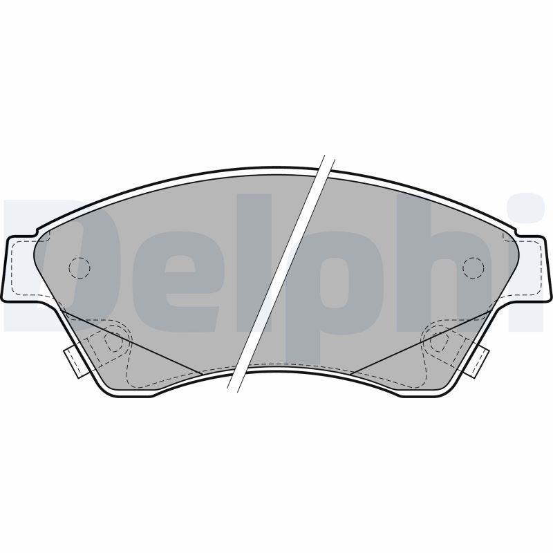 DELPHI LP2171 Brake Pad Set, disc brake