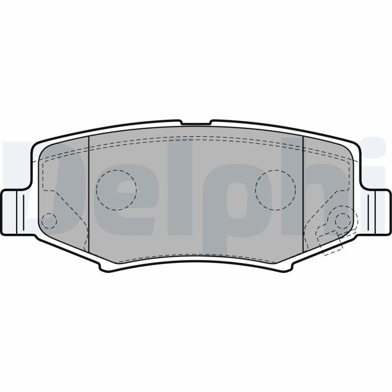 DELPHI LP2172 Brake Pad Set, disc brake