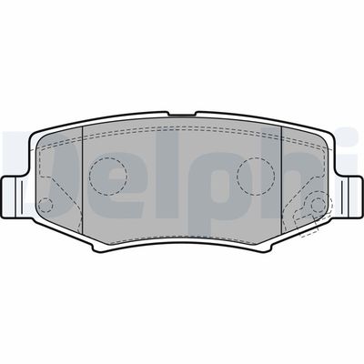 Brake Pad Set, disc brake DELPHI LP2172