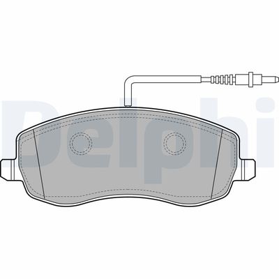 Brake Pad Set, disc brake DELPHI LP2173