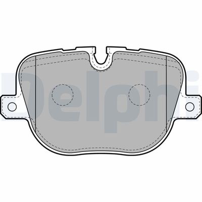 Brake Pad Set, disc brake DELPHI LP2175