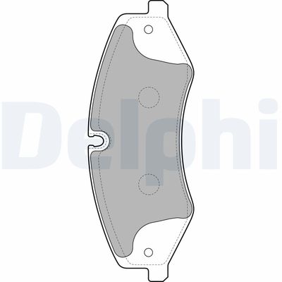 Brake Pad Set, disc brake DELPHI LP2176
