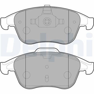 Brake Pad Set, disc brake DELPHI LP2181