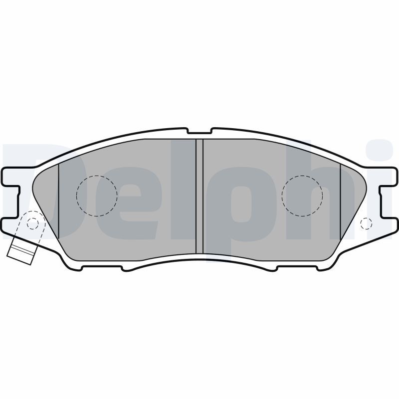 DELPHI LP2184 Brake Pad Set, disc brake