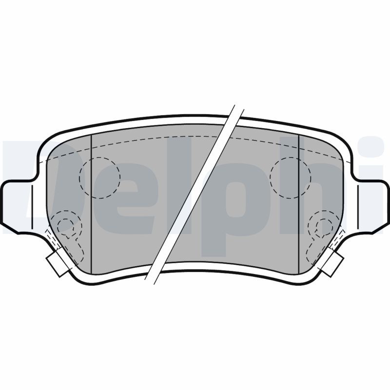 DELPHI LP2188 Brake Pad Set, disc brake
