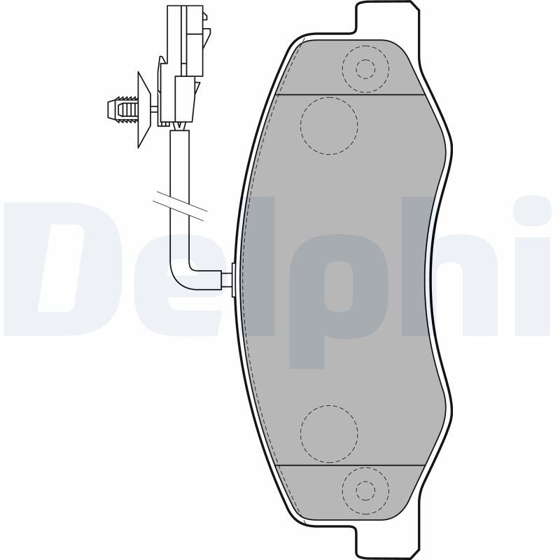 DELPHI LP2192 Brake Pad Set, disc brake