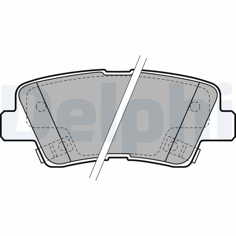 DELPHI LP2195 Brake Pad Set, disc brake
