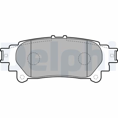 Brake Pad Set, disc brake DELPHI LP2196