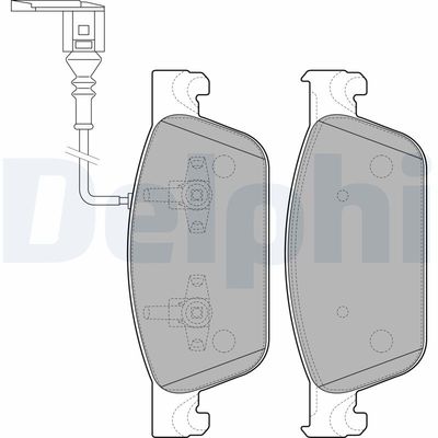 Brake Pad Set, disc brake DELPHI LP2199