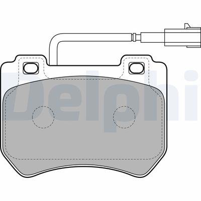 Brake Pad Set, disc brake DELPHI LP2200