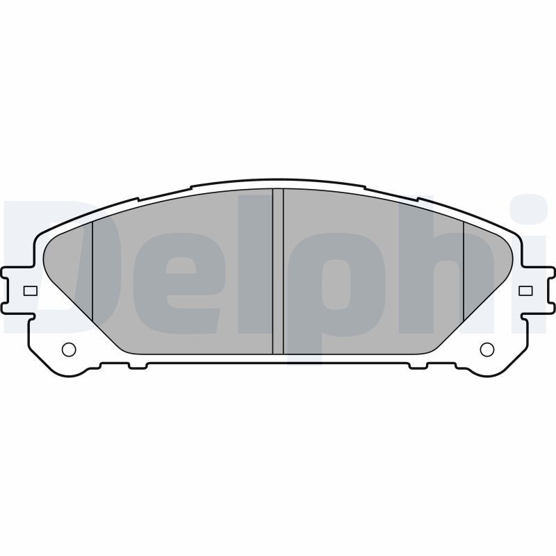 DELPHI LP2201 Brake Pad Set, disc brake