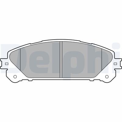 Brake Pad Set, disc brake DELPHI LP2201