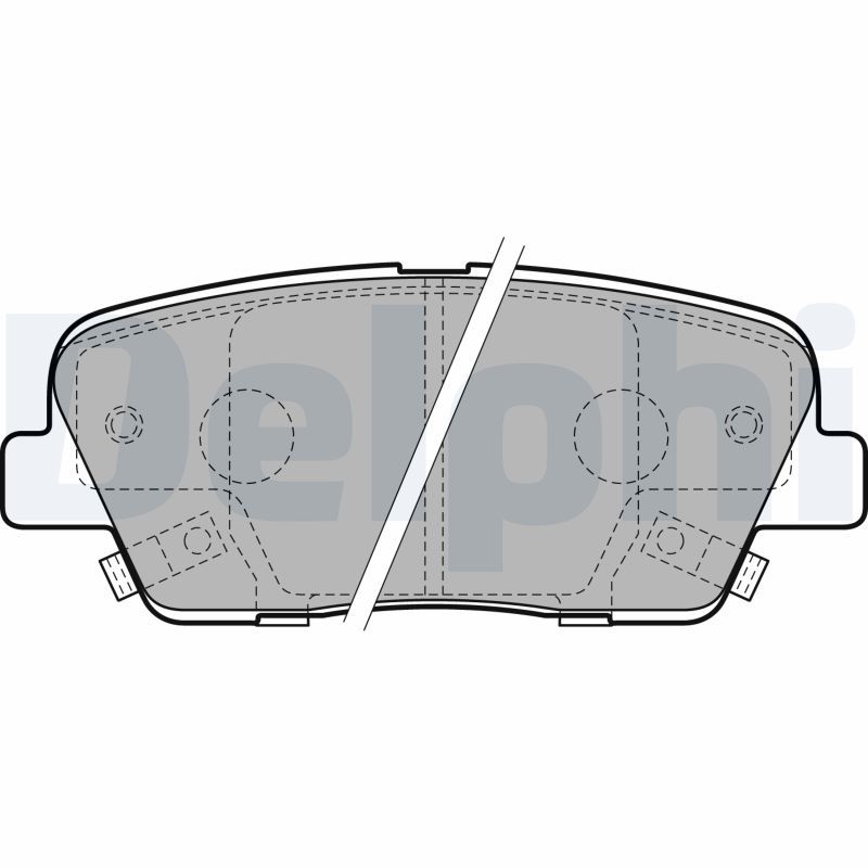 DELPHI LP2202 Brake Pad Set, disc brake