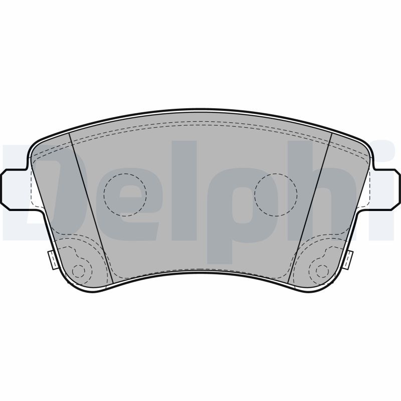DELPHI LP2203 Brake Pad Set, disc brake