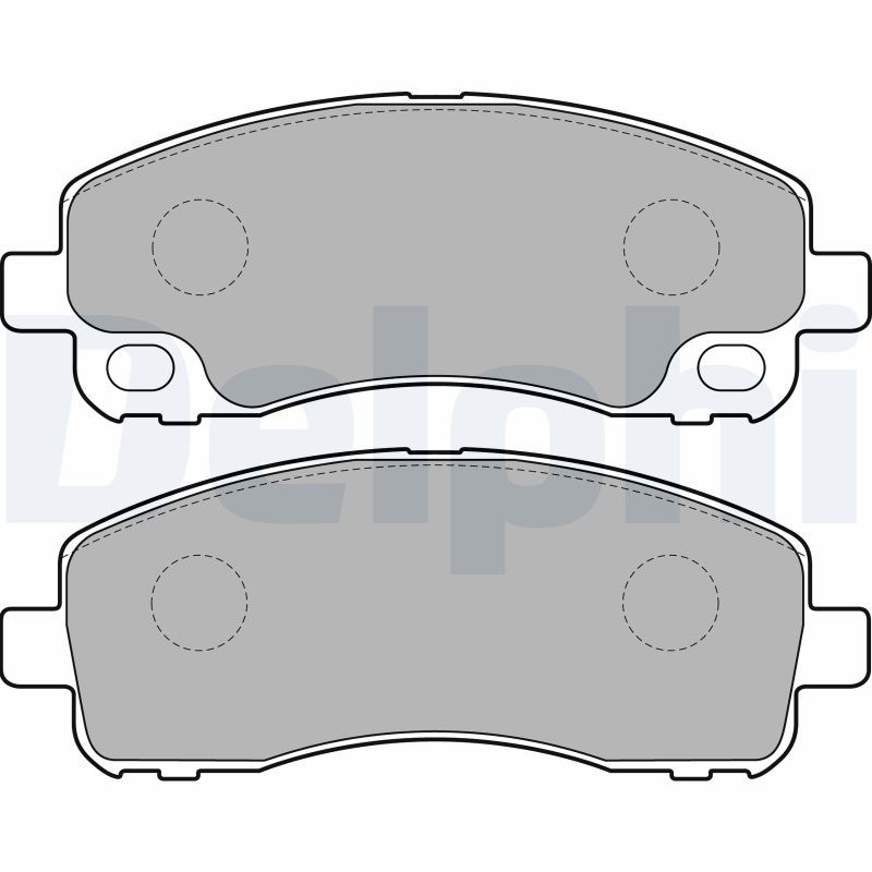 DELPHI LP2204 Brake Pad Set, disc brake