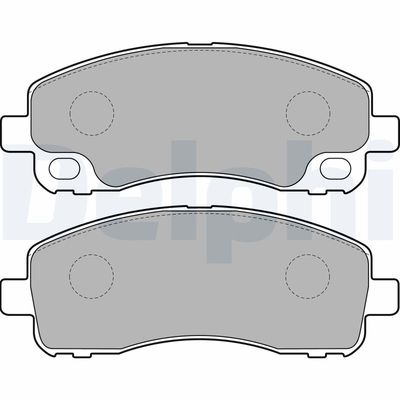 Brake Pad Set, disc brake DELPHI LP2204