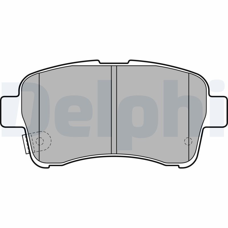 DELPHI LP2205 Brake Pad Set, disc brake