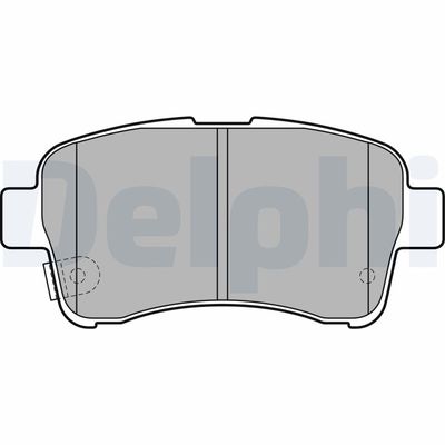 Brake Pad Set, disc brake DELPHI LP2205